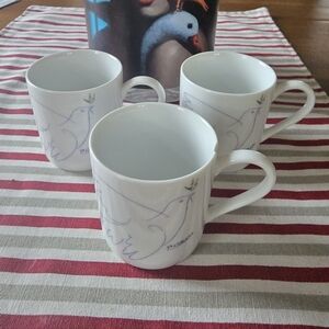 Picasso Dove White Blue Mug Cup